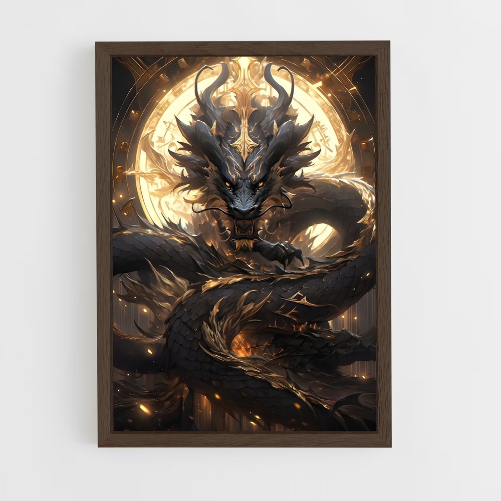 ap-chinese dragon-11 cadre Bois foncé
