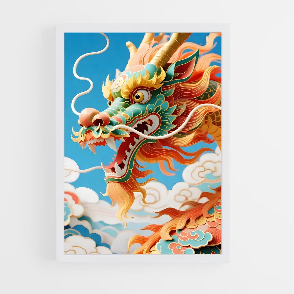 ap-chinese dragon-6 cadre Blanc