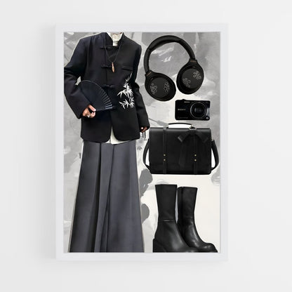 ap-chinese fashion-7 cadre Blanc