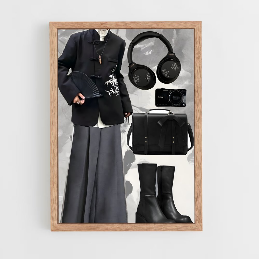 ap-chinese fashion-7 cadre Bois clair