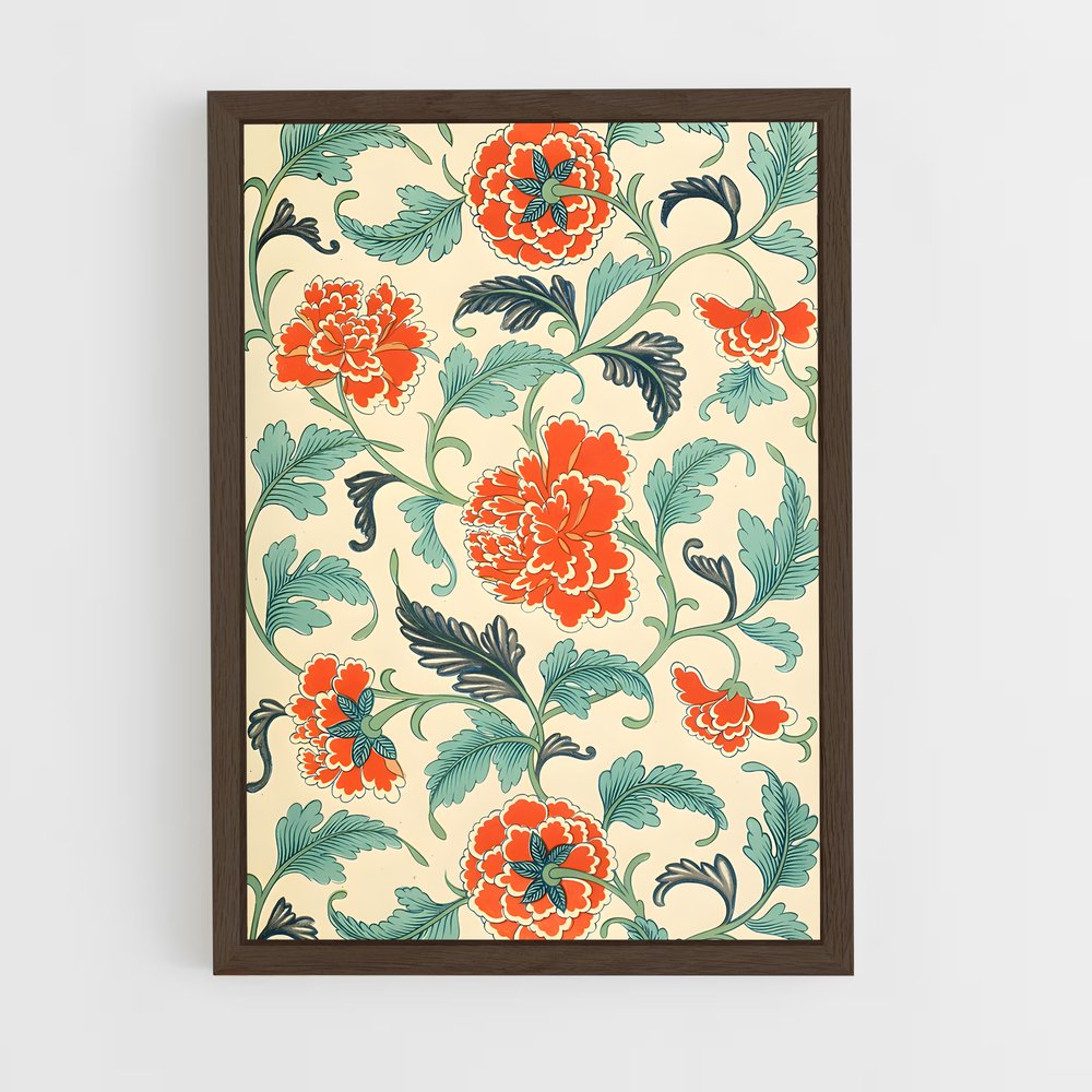 ap-chinese patterns-2 cadre Bois foncé