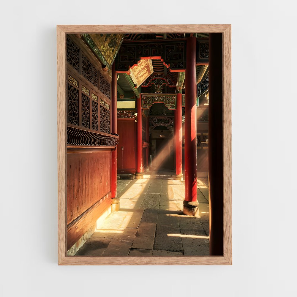 ap-chinese traditional architecture-6 cadre Bois clair
