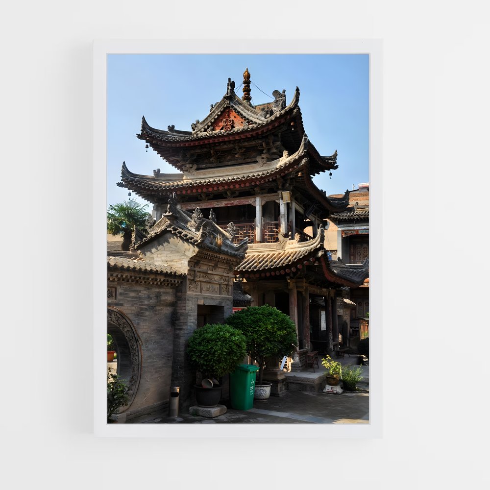 ap-chinese traditional architecture-7 cadre Blanc
