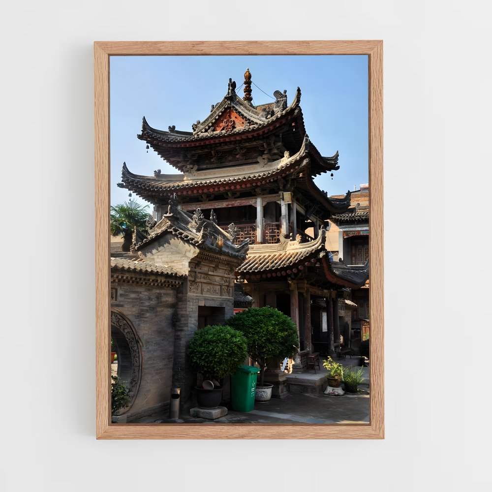 ap-chinese traditional architecture-7 cadre Bois clair