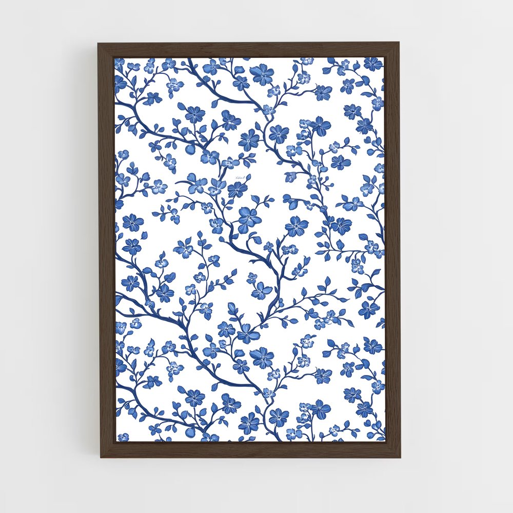 ap-chinoiserie patterns-1 cadre Bois foncé