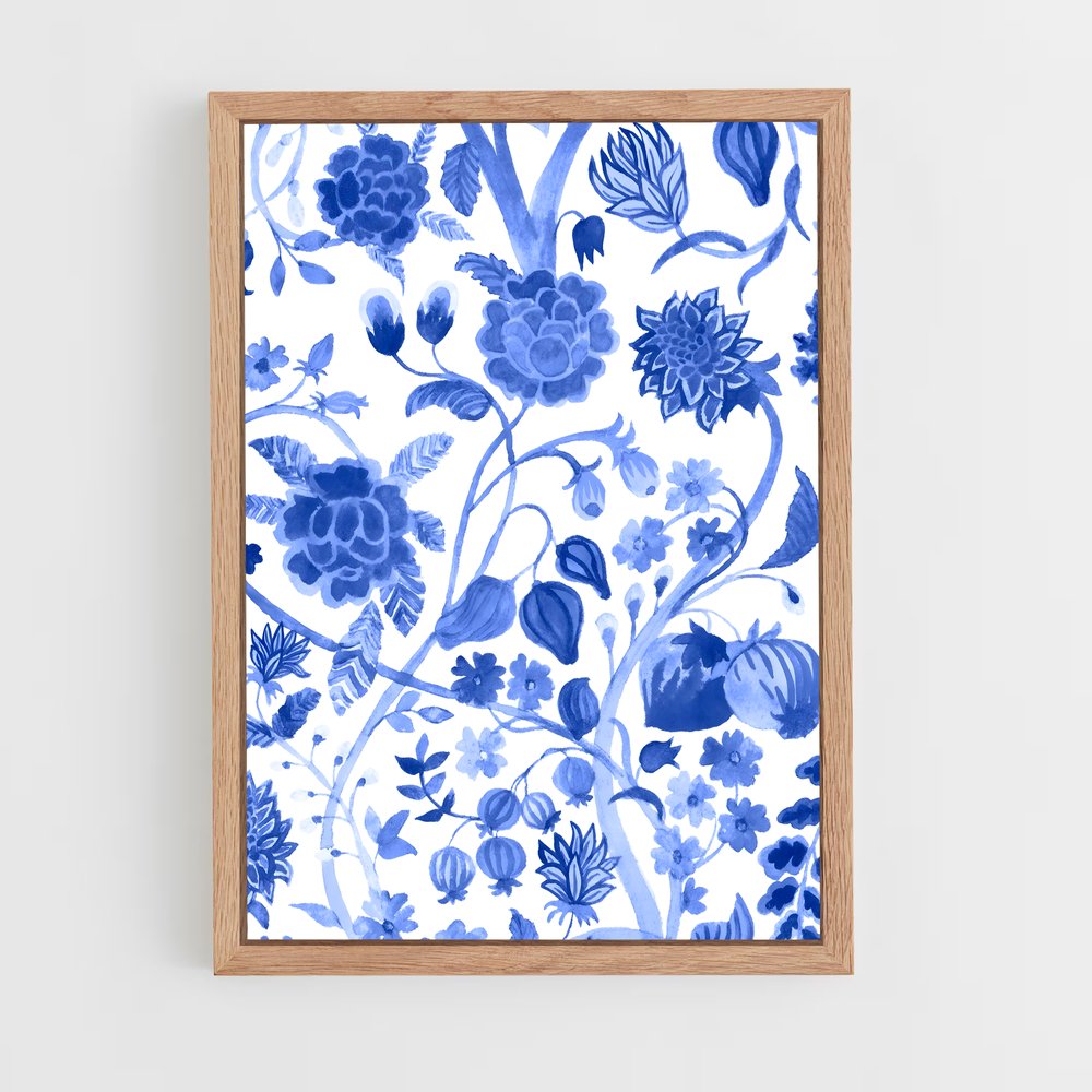 ap-chinoiserie patterns-4 cadre Bois clair