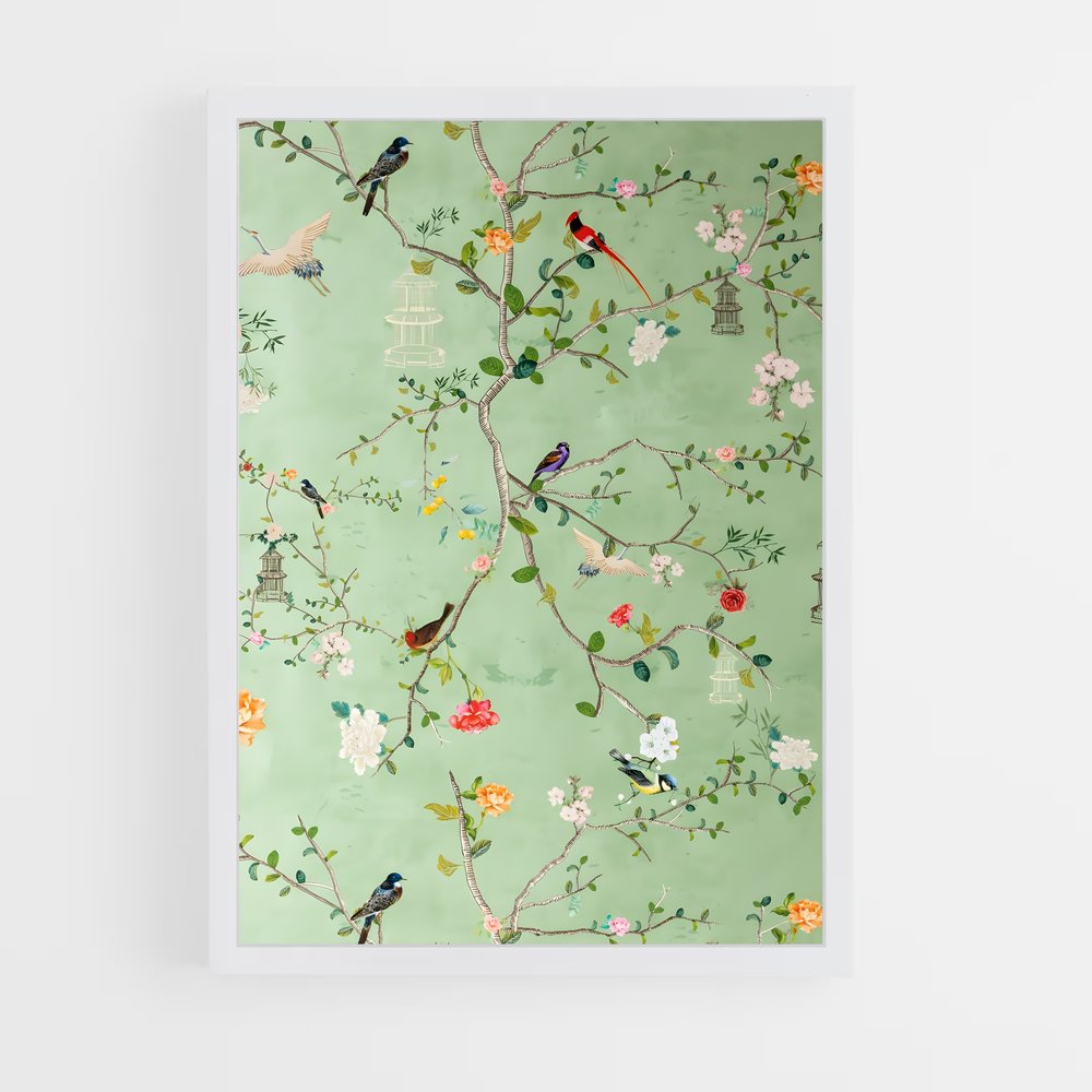 ap-chinoiserie patterns-5 cadre Blanc