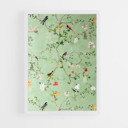 ap-chinoiserie patterns-5 cadre Blanc
