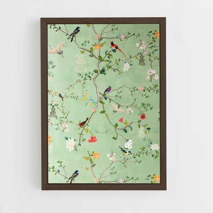 ap-chinoiserie patterns-5 cadre Bois foncé