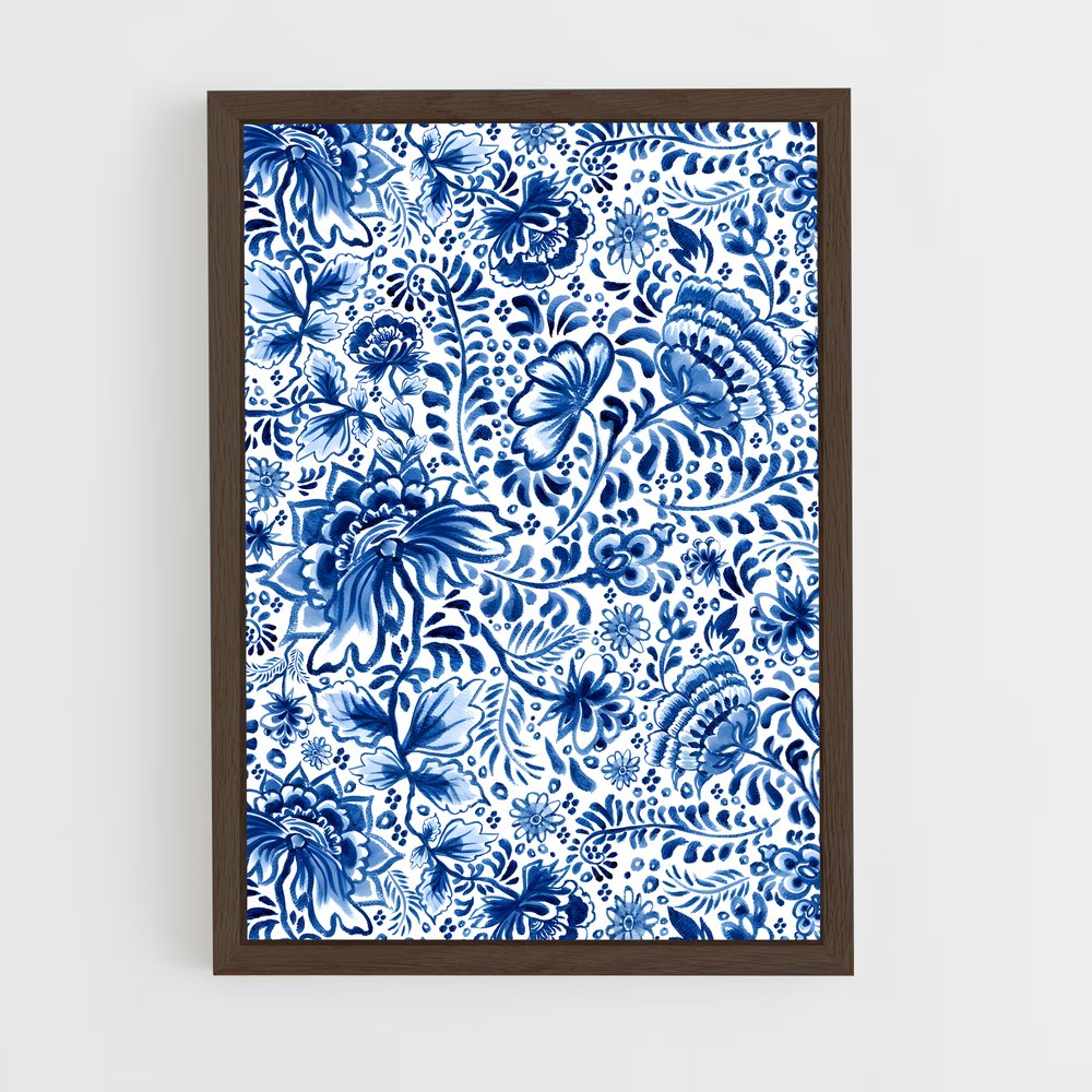 ap-chinoiserie patterns-6 cadre Bois foncé