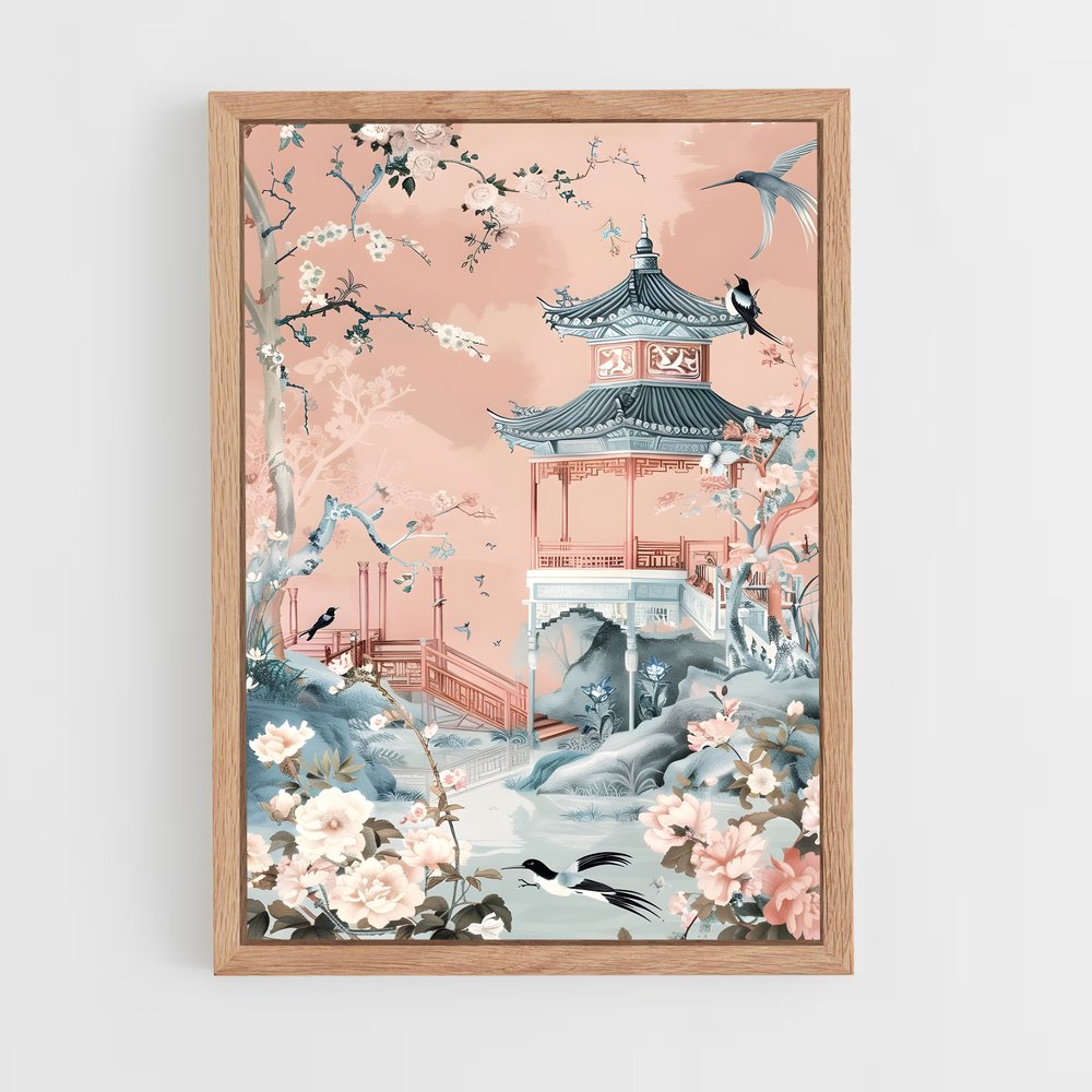 ap-chinoiserie patterns-7 cadre Bois clair