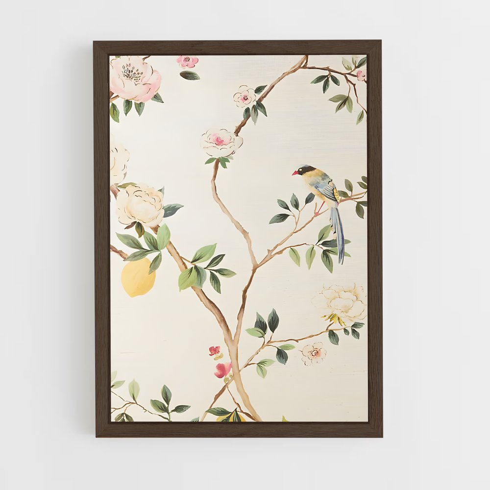 ap-chinoiserie patterns-8 cadre Bois foncé