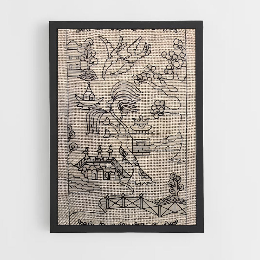ap-chinoiserie patterns-9 cadre Noir