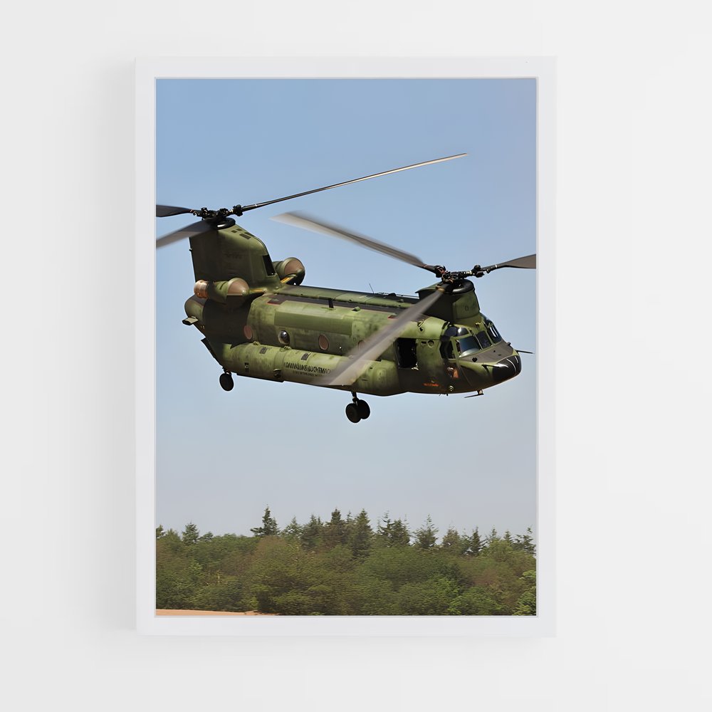 ap-chinook ch-47-4 cadre Blanc