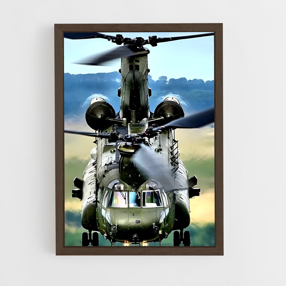 ap-chinook ch-47-5 cadre Bois foncé