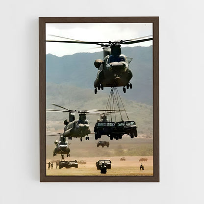 ap-chinook ch-47-6 cadre Bois foncé