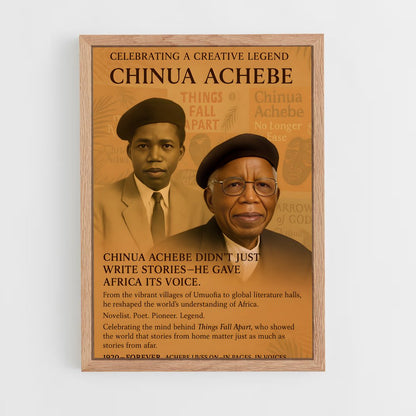 ap-chinua achebe-6 cadre Bois clair