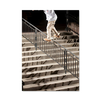 Poster Skateboarder en Action