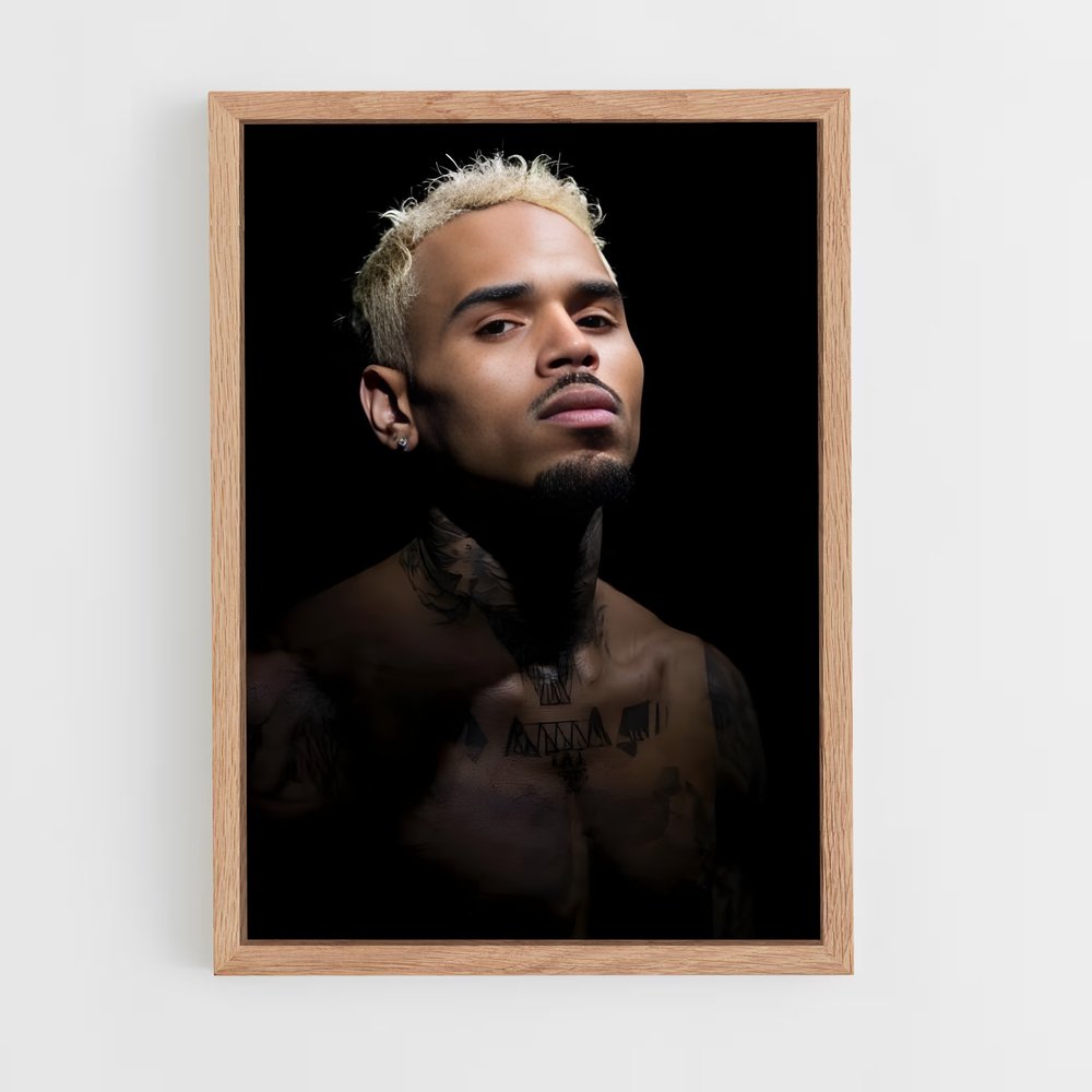 ap-chris brown-1 cadre Bois clair
