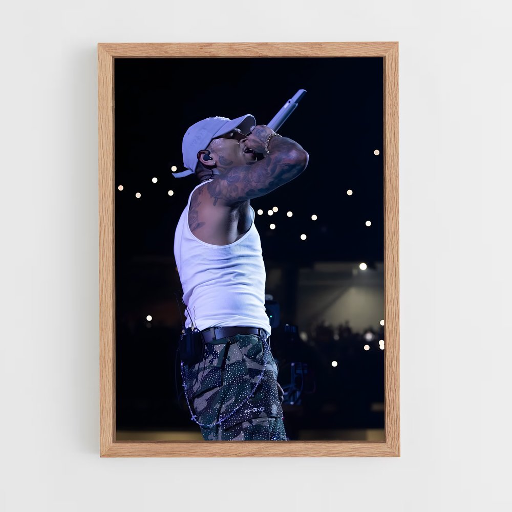 ap-chris brown-2 cadre Bois clair