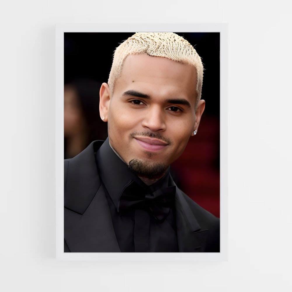 ap-chris brown-4 cadre Blanc