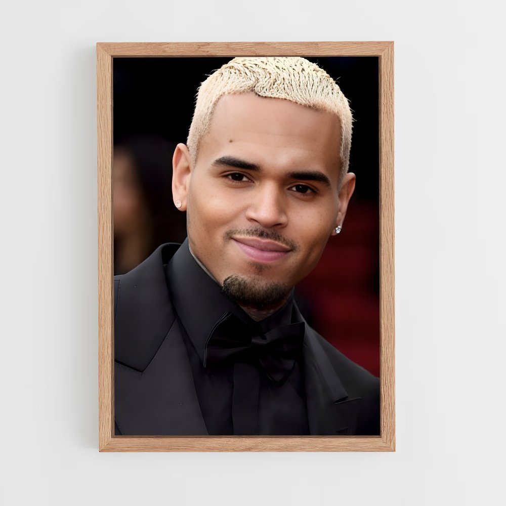 ap-chris brown-4 cadre Bois clair