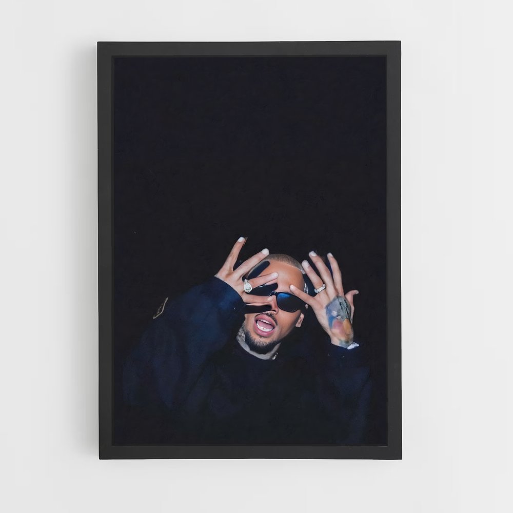 ap-chris brown-8 cadre Noir
