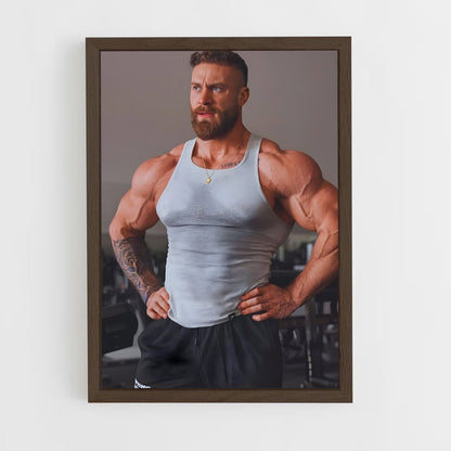 ap-chris bumstead-1 cadre Bois foncé