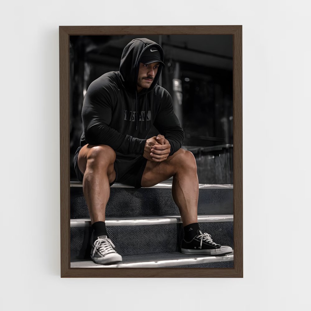 ap-chris bumstead-6 cadre Bois foncé