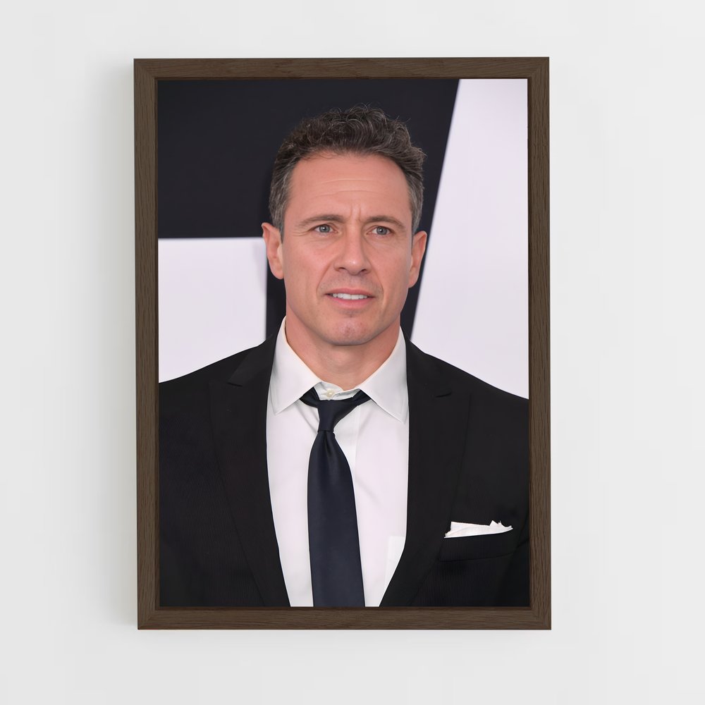 ap-chris cuomo-5 cadre Bois foncé
