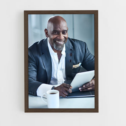 ap-chris gardner-1 cadre Bois foncé