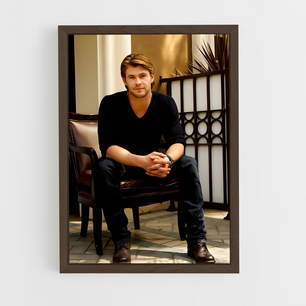 ap-chris hemsworth-10 cadre Bois foncé