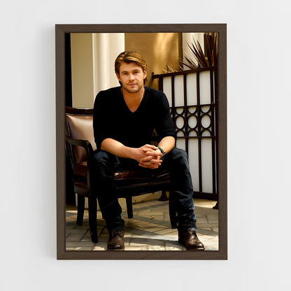 ap-chris hemsworth-10 cadre Bois foncé
