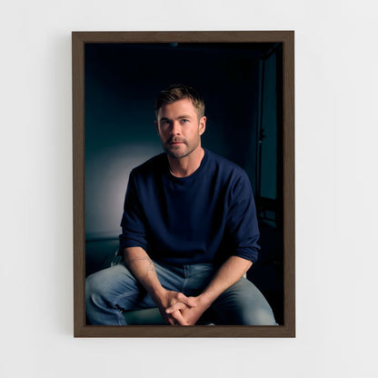 ap-chris hemsworth-4 cadre Bois foncé