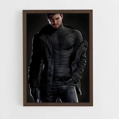 ap-chris redfield-1 cadre Bois foncé