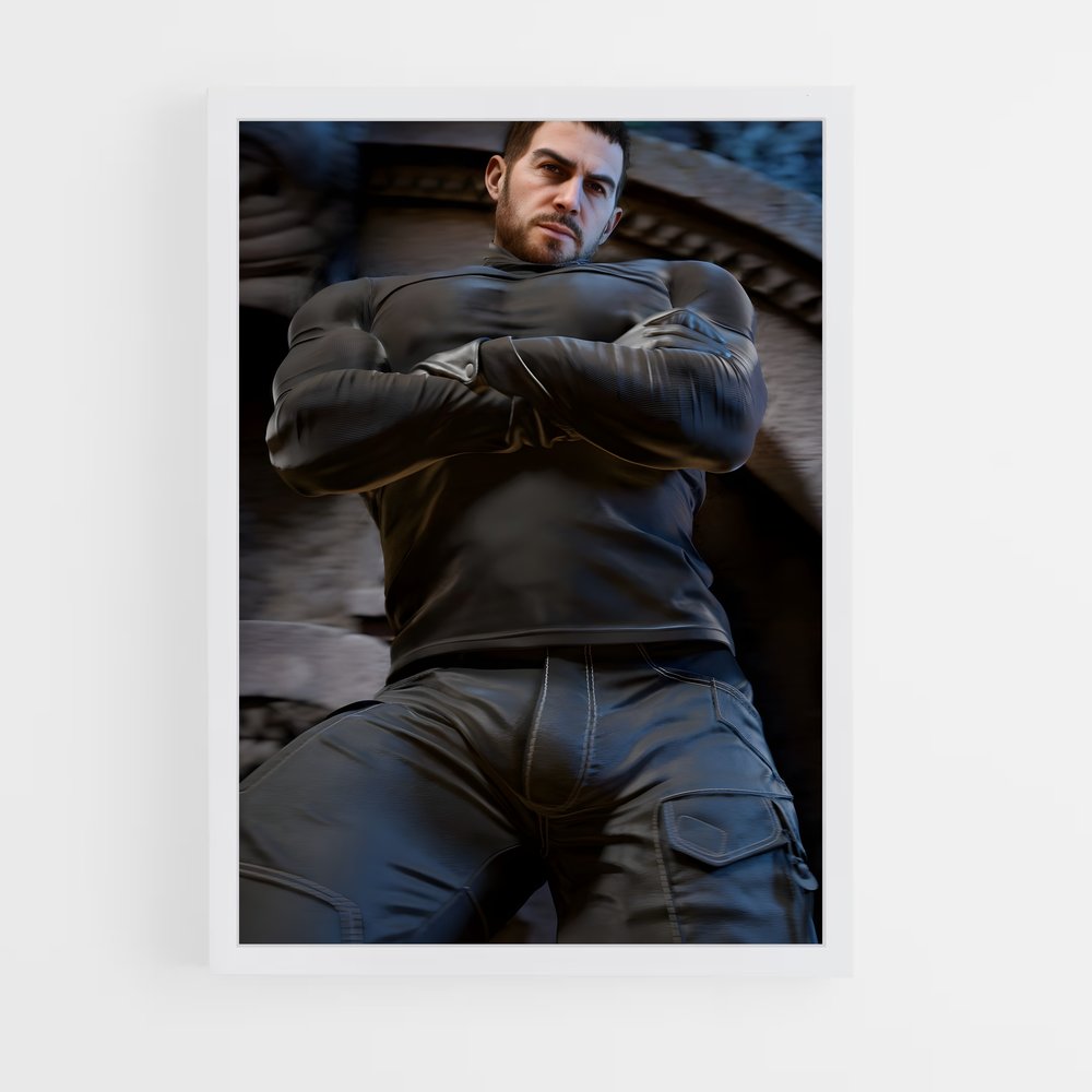 ap-chris redfield-3 cadre Blanc