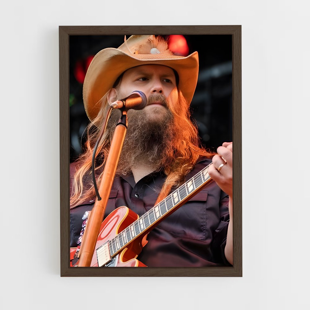 ap-chris stapleton-1 cadre Bois foncé