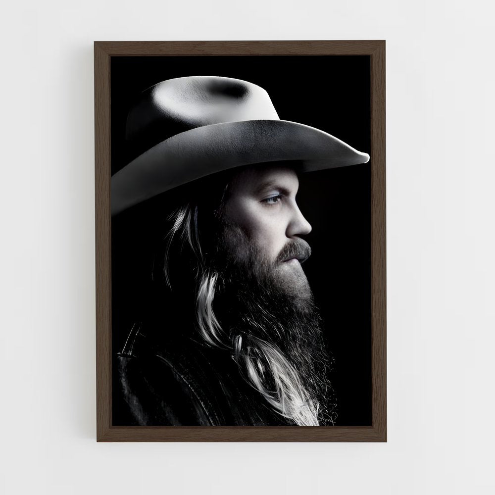 ap-chris stapleton-3 cadre Bois foncé