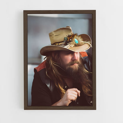 ap-chris stapleton-5 cadre Bois foncé