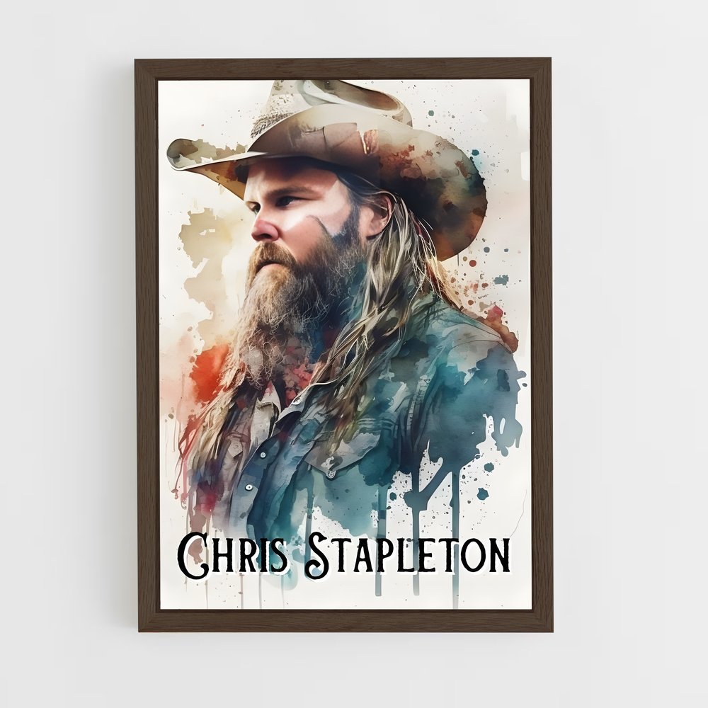 ap-chris stapleton-6 cadre Bois foncé