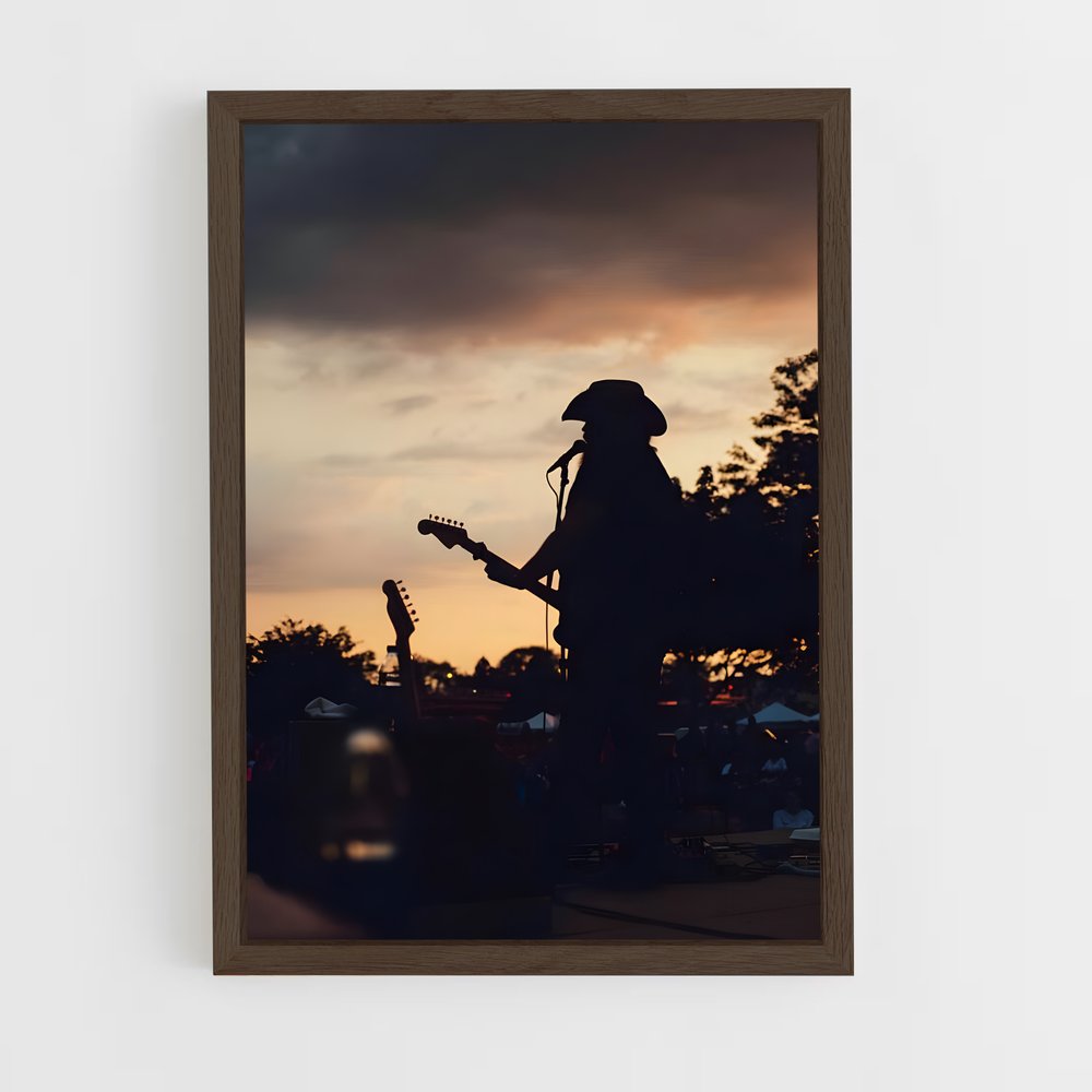 ap-chris stapleton-7 cadre Bois foncé