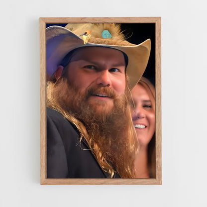 ap-chris stapleton-8 cadre Bois clair