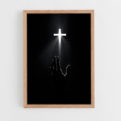 ap-christian cross-11 cadre Bois clair