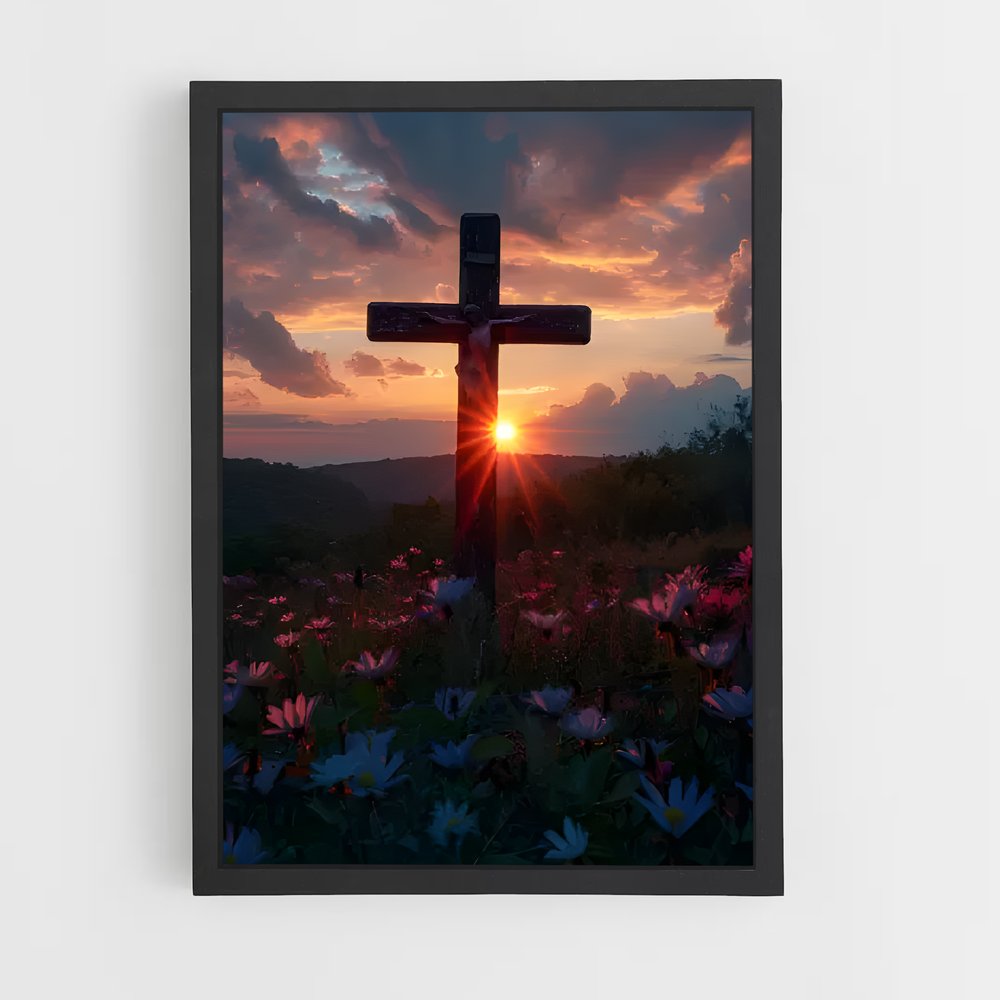 ap-christian cross-13 cadre Noir