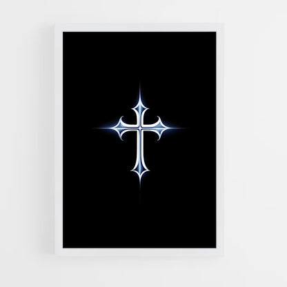 ap-christian cross-4 cadre Blanc