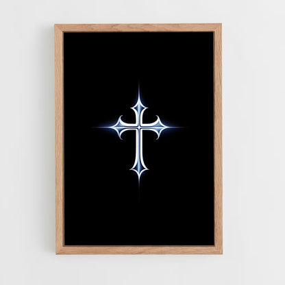 ap-christian cross-4 cadre Bois clair