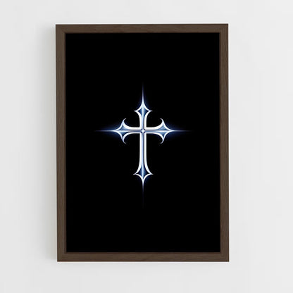 ap-christian cross-4 cadre Bois foncé
