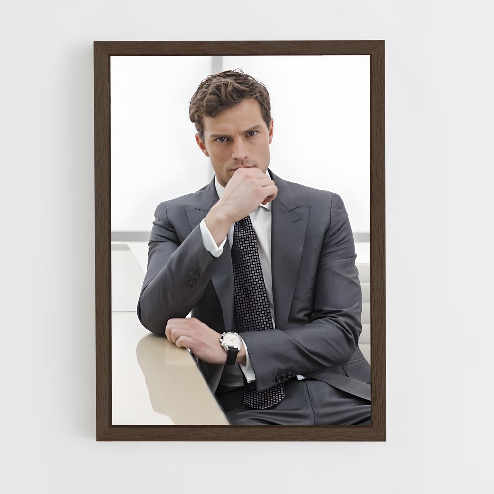 ap-christian grey-4 cadre Bois foncé