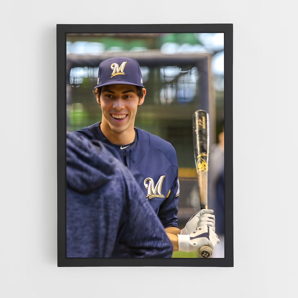 ap-christian yelich-4 cadre Noir