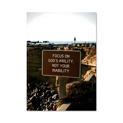 Poster Focus sur la Plage